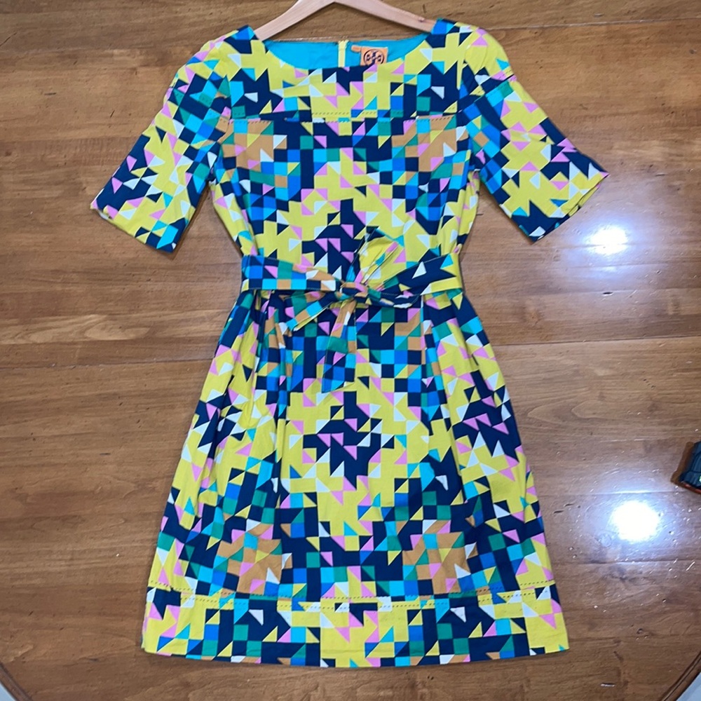 Colorful Geometric Pattern Dress